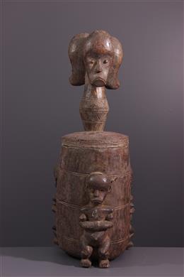 Art africain - Boîte en bois Fang