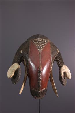 Art africain - Grand masque Baoulé bélier