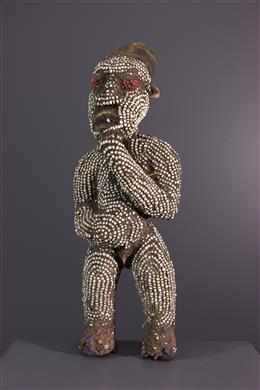 Art africain - Statuette perlée Bamileke