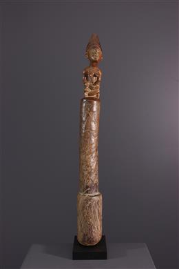 Art africain - Bâton avec motif Pfemba Yombe
