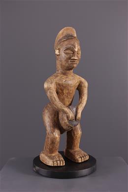 Art africain - Statuette tambourinaire Mbala Pindi