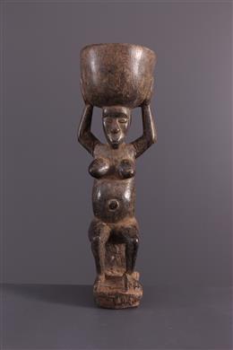Statuette Kongo porteuse d eau