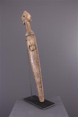 Art africain - Epée Songye à poignée janiforme