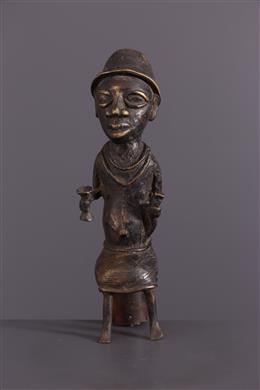 Art africain - Statue Bénin en bronze