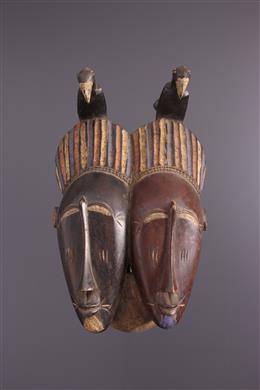 Art africain - Masque Ligbi janiforme