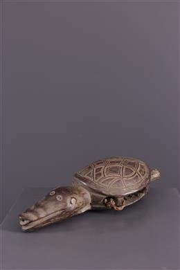 Art africain - Cloche, grelot, zoomorphe Kongo