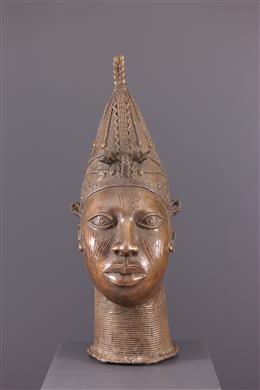 Art africain - Tête commémorative Bénin Uhunmwun elao