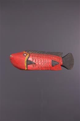 Art africain - Masque marionette poisson Bozo