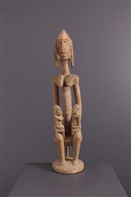 Art africain - Figure de maternité aux jumeaux Tintam Dogon