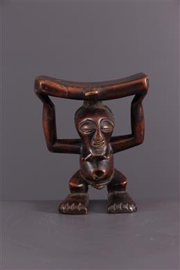 Art africain - Appuie-tête Songye anthropomorphe