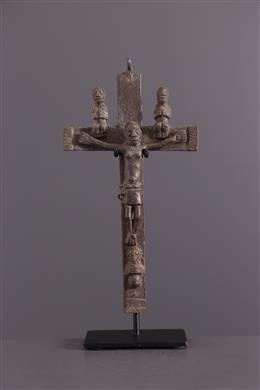 Art africain - Crucifix Kongo Kandi Kiditu