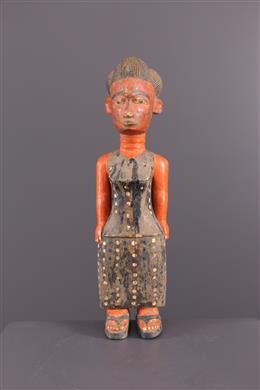 Art africain - Statuette Blobo bia Baule "colon"