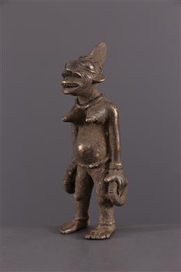 Art africain - Statuette Vere, Durun bronze Cameroun