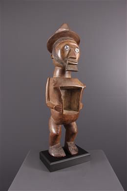Art africain - Statue fétiche Teke à cavité