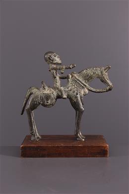 Cavalier Dogon en bronze