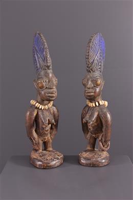 Art africain - Paire de jumelles Ibedji Yoruba